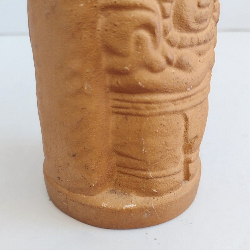 Vintage Ceramic Pottery Tiki Mug Cup Mendez Ruiz Aztec God Guatemala - Picture 10 of 11